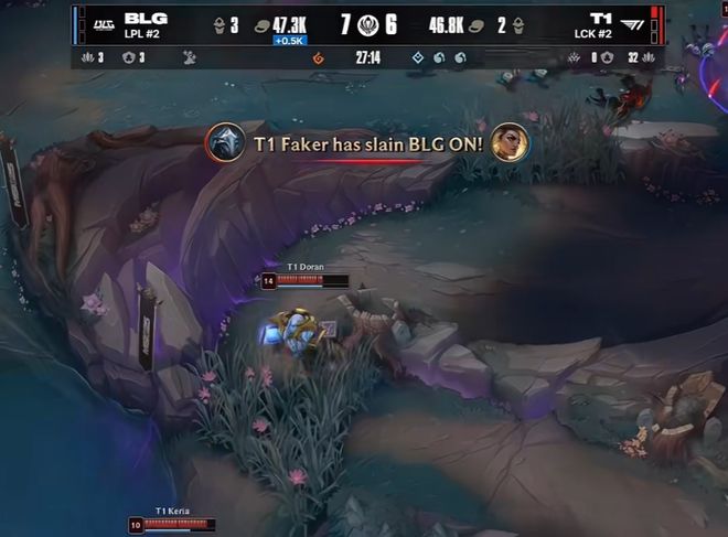 T13-0BLG：Faker瑞兹两度开车偷大龙，T1强势横扫BLG晋级(Faker说BLG气势很强)